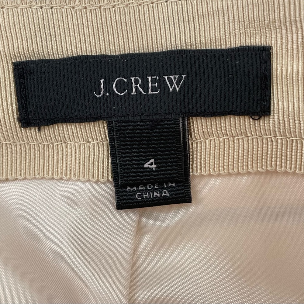 J. CREW Women’s Metallic Gold & Black Stripe Mini Skirt Size 4 - Picture 9 of 11